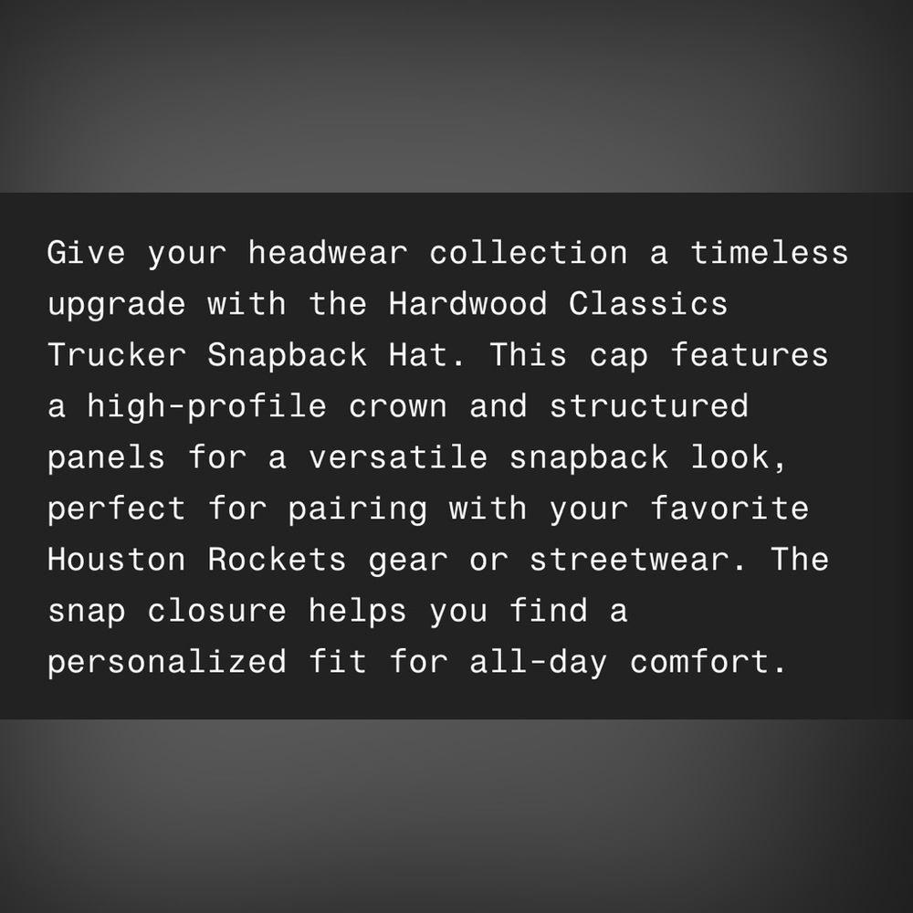 Mitchell & Ness Houston Rockets Gray Cap - Picture 4 of 7